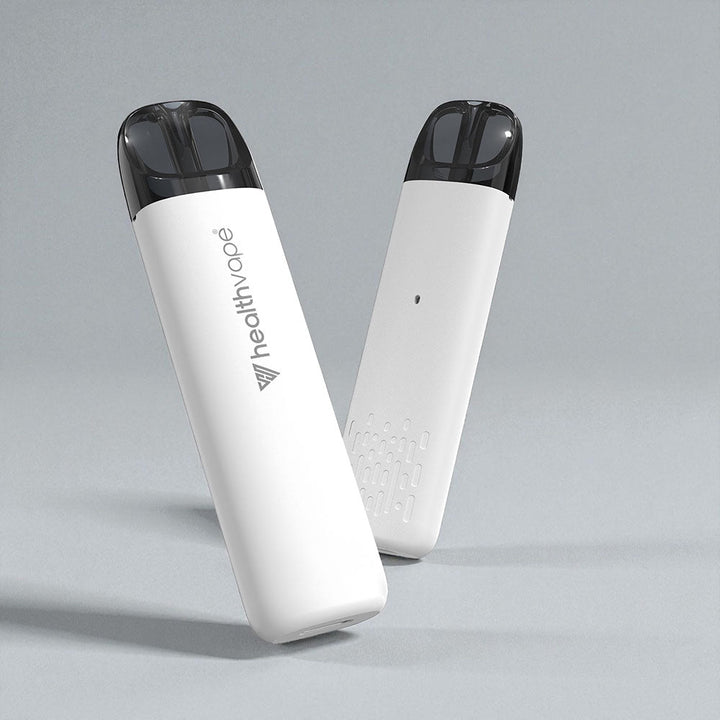 HealthVape rechargeable pod device and charger in white packaging
