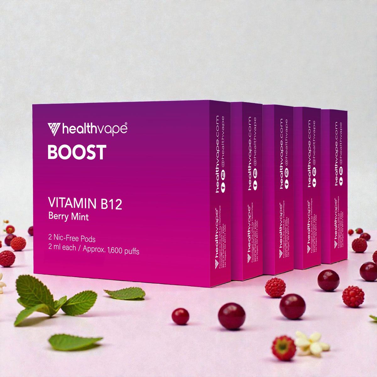 Berry Mint Pods | B12 Vape Pods, 2-pack - HealthVape Berry Mint Pods | B12 Vape Pods, 2-pack - HealthVape
