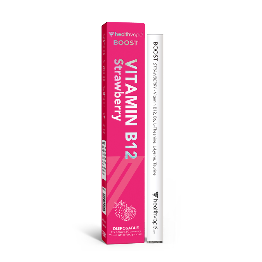 Vitamin B12 Inhaler Strawberry Flavor Boost HealthVape