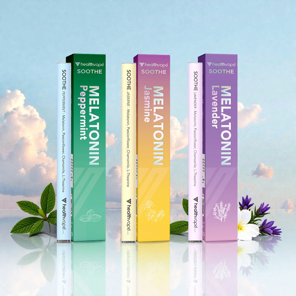 Calming Vape Pens: Jasmine, Peppermint, Lavender - HealthVape Calming Vape Pens: Jasmine, Peppermint, Lavender - HealthVape
