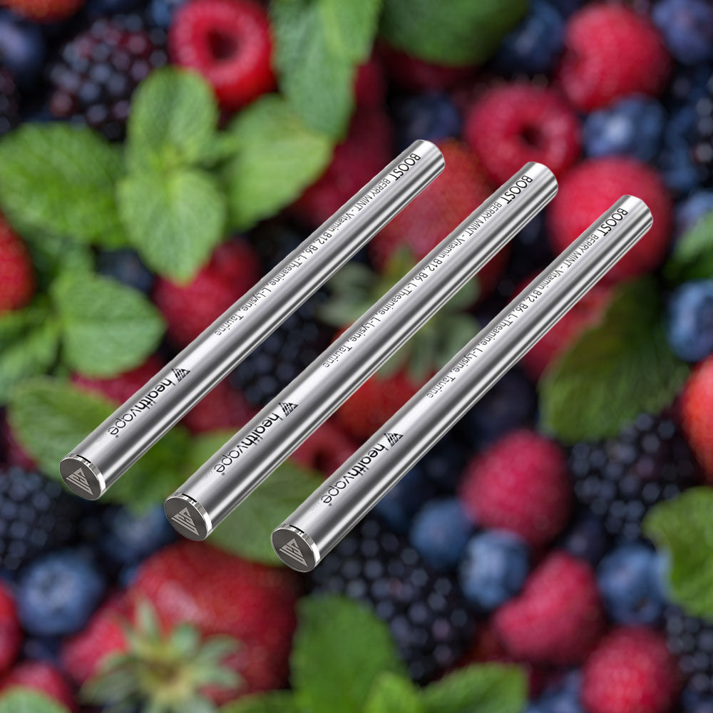 Vitamin B12 Vape Pen - BOOST, Nicotine-Free - HealthVape Vitamin B12 Vape Pen - BOOST, Nicotine-Free - HealthVape
