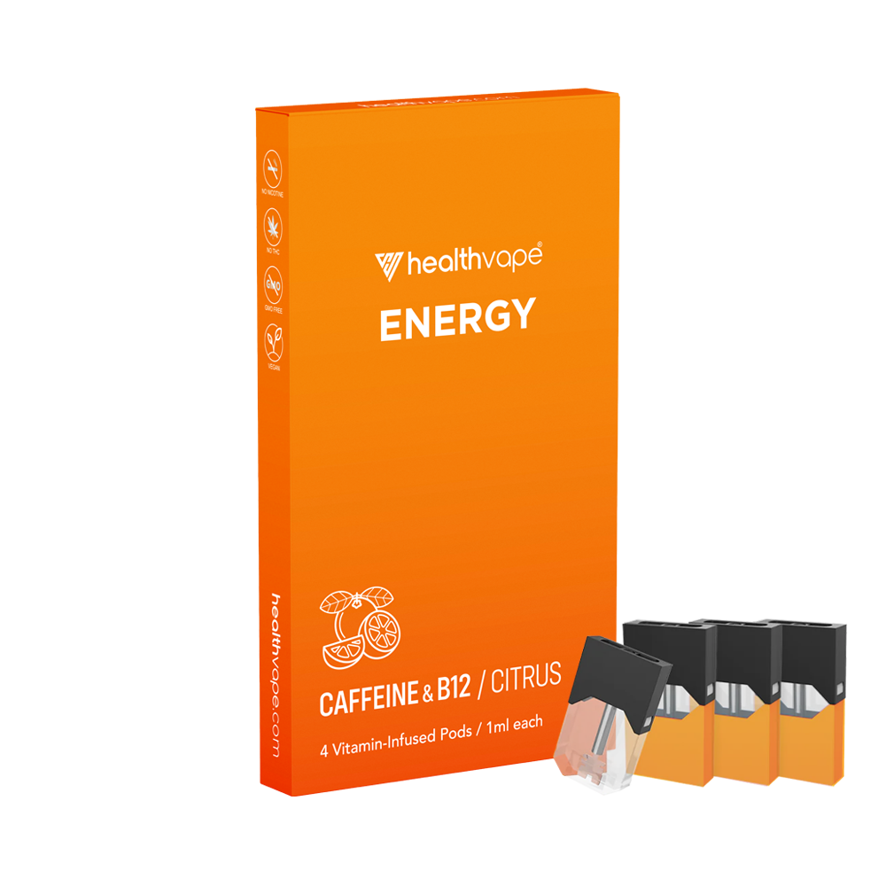 Caffeine Vape Juice Pods with citrus extracts HealthVape